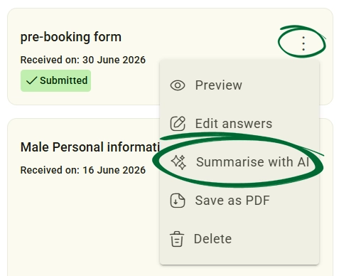 Summarise with AI screenshot